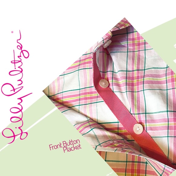 Vint Lilly Pulitzer White Label Fitted Blouse 🌸💠 - Picture 8 of 10